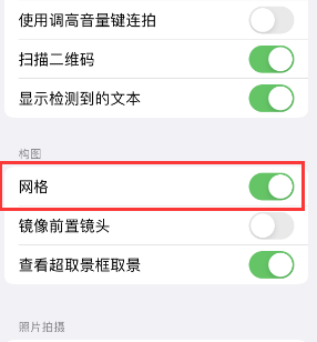 辽源苹果手机维修网点分享iPhone如何开启九宫格构图功能