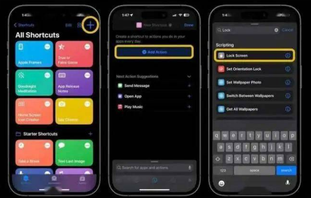 辽源苹果14锁屏维修店分享iPhone14升级iOS16.4后如何创建锁屏快捷方式 